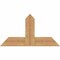 Ekena Millwork Portland Timber Gable Bracket, Western Red Cedar, 36"W x 19"H x 1 1/2"D x 5 1/2"F, 13/12 Pitch GBW036X19X0206POR00SWR - alternate 1